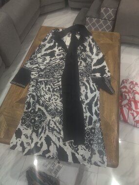 CAMILLA Split Cuff Soft Silk Long Coat Size M  new oversized $1397.00